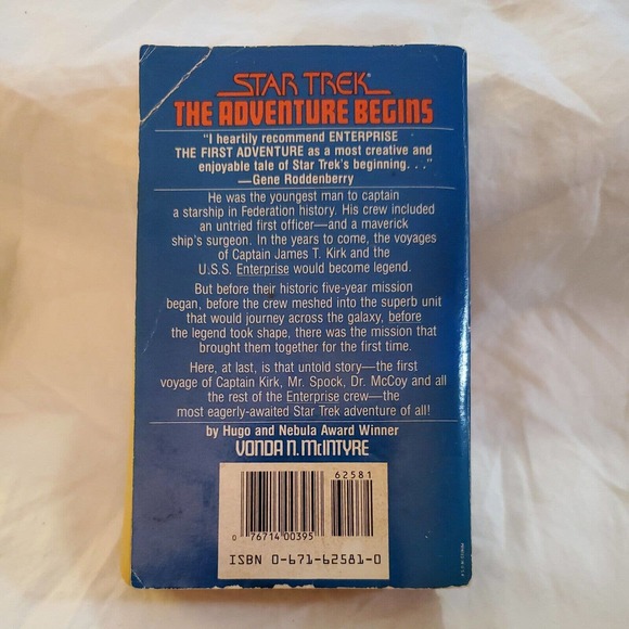 Star Trek Enterprise: The First Adventure 1986 Paperback by Vonda N. McIntyre - Picture 2 of 5